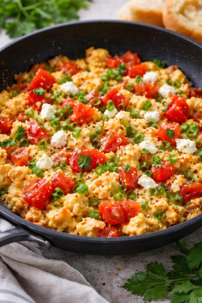 jajecznica z pomidorem